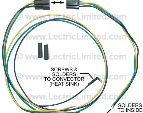 Lectric Limited 1970-1976 Chevrolet Corvette Radio Convector/Amplifier Harness VRR7073CV