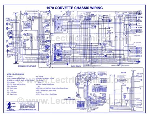 Lectric Limited 1970 Chevrolet Corvette Wiring Diagram VWD7000