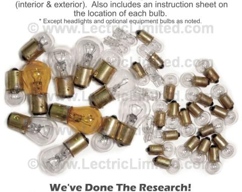 Lectric Limited 1970 Chevrolet Corvette Light Bulb Set VLK7000