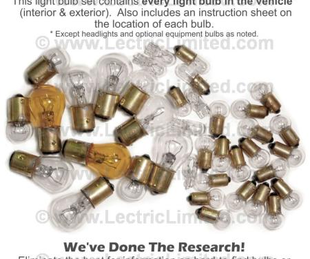 Lectric Limited 1970 Chevrolet Corvette Light Bulb Set VLK7000