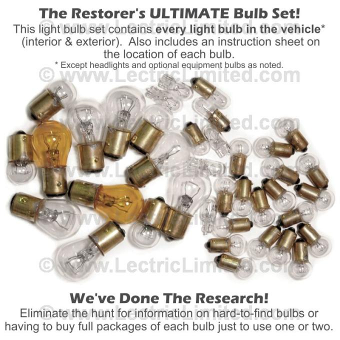 Lectric Limited 1970 Chevrolet Corvette Light Bulb Set VLK7000