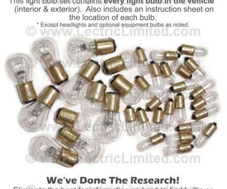 Lectric Limited 1967 Chevrolet Corvette Light Bulb Set VLK6700