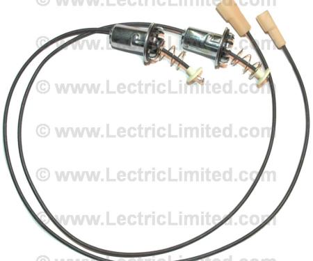 Lectric Limited 1958-1960 Chevrolet Corvette License Plate Light Leads VLS5860