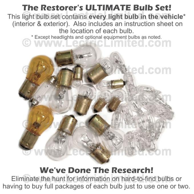 Lectric Limited 1977 Chevrolet Corvette Light Bulb Set VLK7700