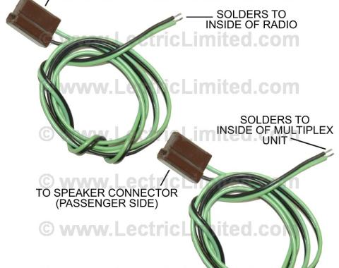 Lectric Limited 1968-1969 Chevrolet Corvette Speaker Harness VRR6869ST