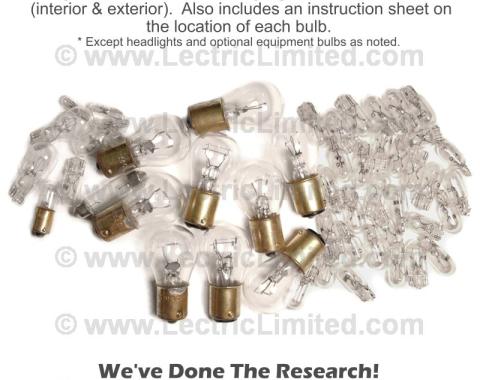 Lectric Limited 1982 Chevrolet Corvette Light Bulb Set VLK8200