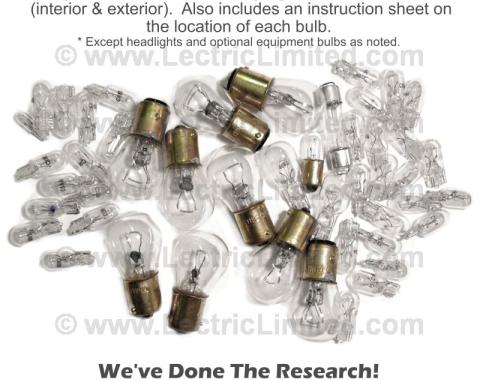 Lectric Limited 1980 Chevrolet Corvette Light Bulb Set VLK8000