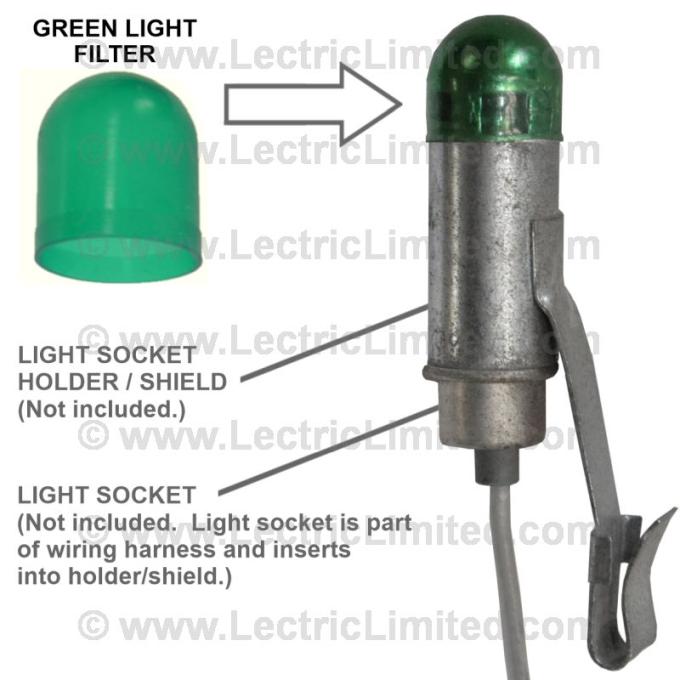 Lectric Limited 1964-1967 Chevrolet Corvette Heater & Air Conditioning Control Light Filter VLK6367BS