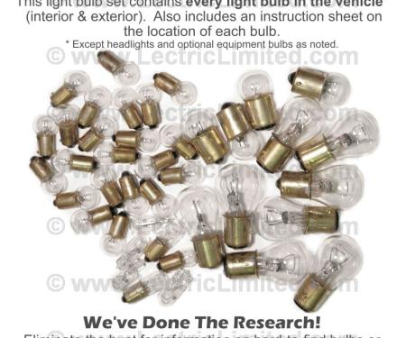 Lectric Limited 1972-1973 Chevrolet Corvette Light Bulb Set VLK7273