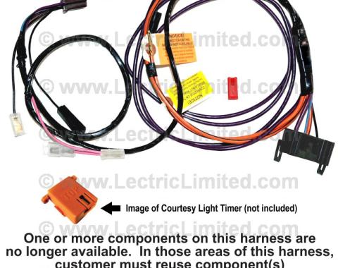 Lectric Limited 1978 Chevrolet Corvette Rear Window Defroster Harness VRW7800SD