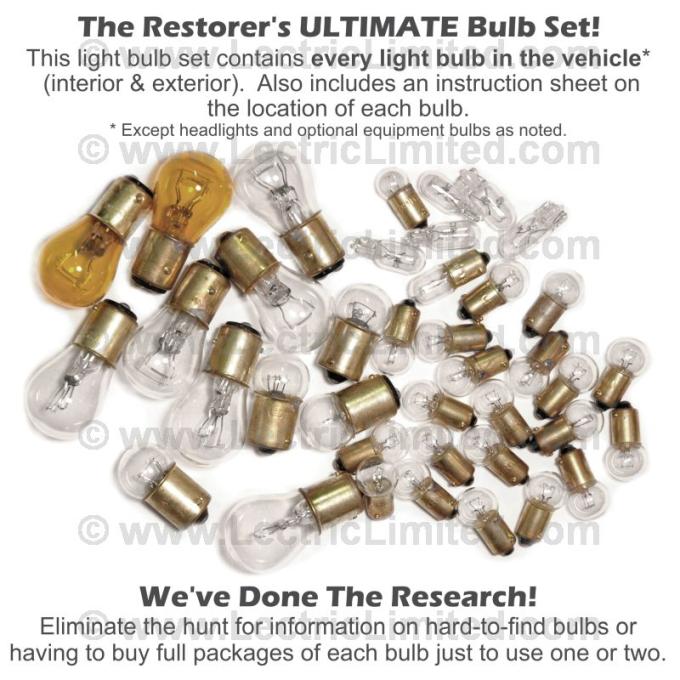 Lectric Limited 1969 Chevrolet Corvette Light Bulb Set VLK6900