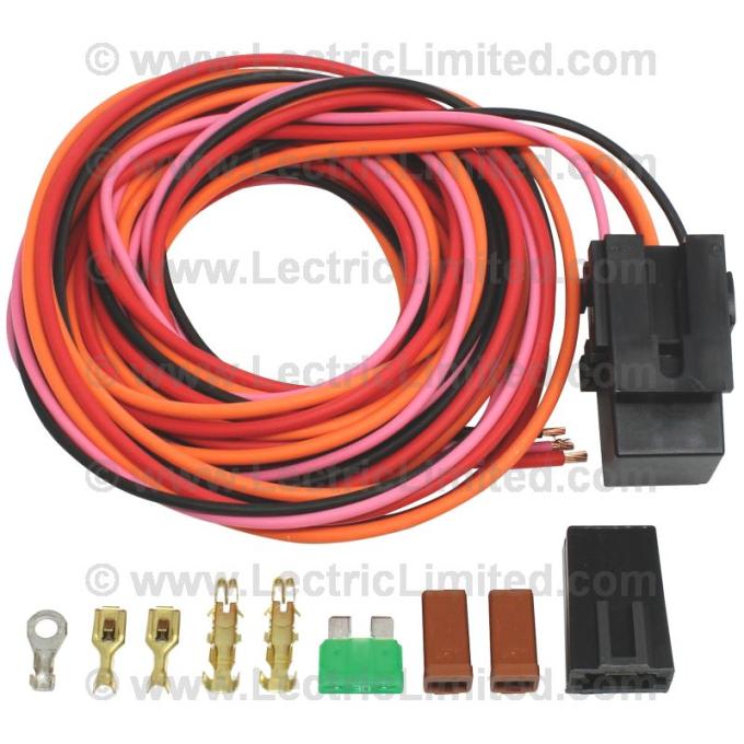 Lectric Limited 1953-1976 Chevrolet Corvette Universal Accessory 40 Amp Relay Kit: Electric Radiator Cooling Fan 500479