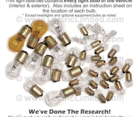 Lectric Limited 1969 Chevrolet Corvette Light Bulb Set VLK6900