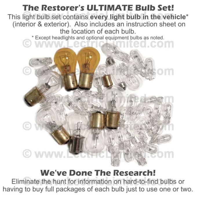 Lectric Limited 1979 Chevrolet Corvette Light Bulb Set VLK7900