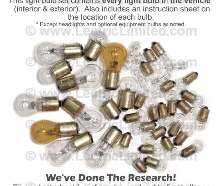 Lectric Limited 1971 Chevrolet Corvette Light Bulb Set VLK7100