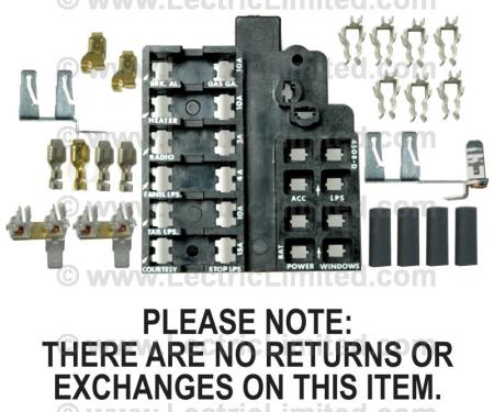 Lectric Limited 1964-1966 Chevrolet Corvette Fuse Block Repair Kit VRK6466FB