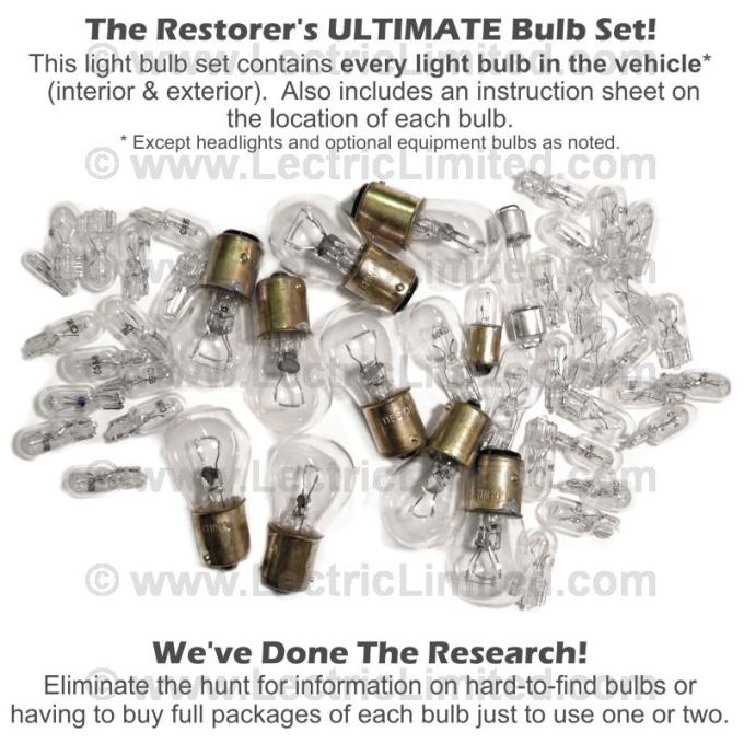 Lectric Limited 1980 Chevrolet Corvette Light Bulb Set VLK8000