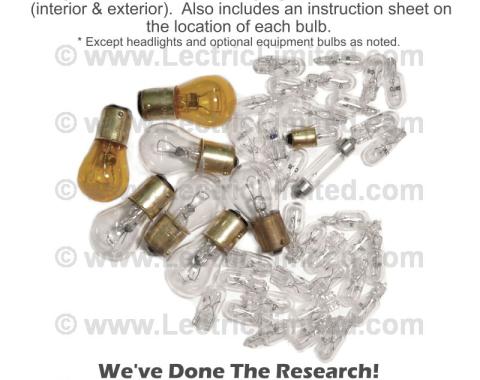 Lectric Limited 1978 Chevrolet Corvette Light Bulb Set VLK7800