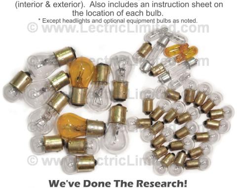 Lectric Limited 1968 Chevrolet Corvette Light Bulb Set VLK6800