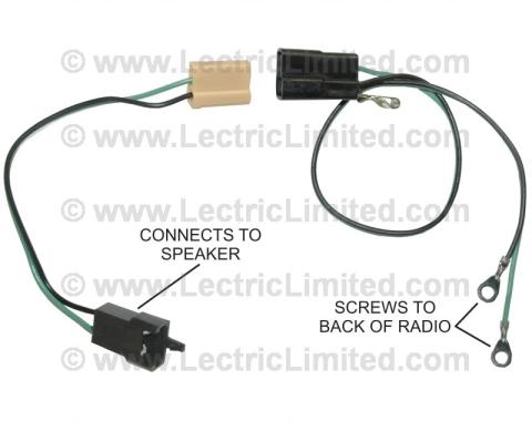 Lectric Limited 1963-1967 Chevrolet Corvette Speaker Harness VRR6367