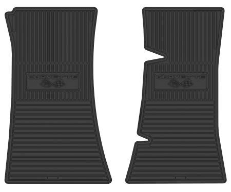 Legendary Auto Interiors 1974-1975 Chevrolet Corvette 'Corvette w/ Flag' Floor Mats