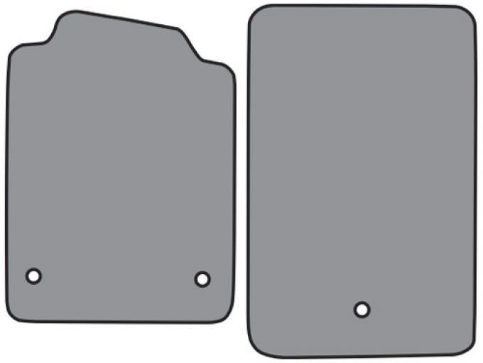 ACC 2007-2013 Chevrolet Corvette Floor Mat without Heel Pad 2pc (FM377) Cutpile