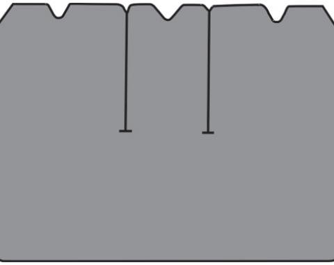 ACC 1979 Chevrolet Corvette Cargo Mat with 3 Compt Doors 1pc (BP32) Cutpile