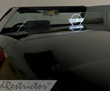 Windrestrictor for 1986-1996 Chevrolet Corvette Convertible | Standard / No Etching or Illumination / Smoke