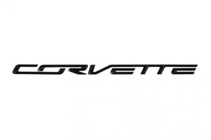 Corvette Rear Bumper Letter Set, Carbon Flash, 2014-2019