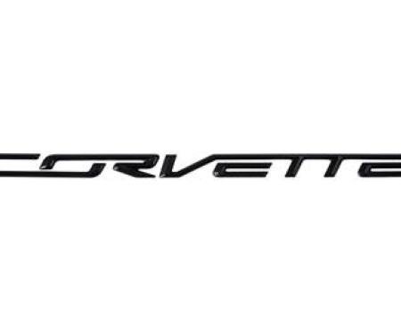 Corvette Rear Bumper Letter Set, Carbon Flash, 2014-2019