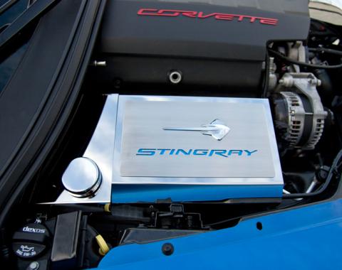 2014-2019 Corvette Z06/Z51/C7- Fuse Box Cover with Stingray Emblem & Lettering 053033
