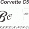 American Car Craft 1997-2004 C5/Z06 Corvette - Vanity Plates with Etched Monogram 2-3 Initials only, Polished Stainless 031022