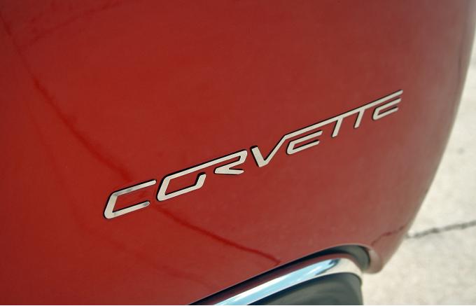 American Car Craft 2005-2013 Chevrolet Corvette Rear Bumper Letters Polished Corvette GM Licensed 042109