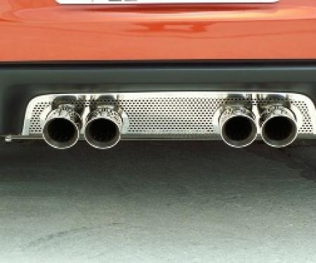 American Car Craft 2005-2013 Chevrolet Corvette Exhaust Filler Panel Stock Exhaust Perforated 042002
