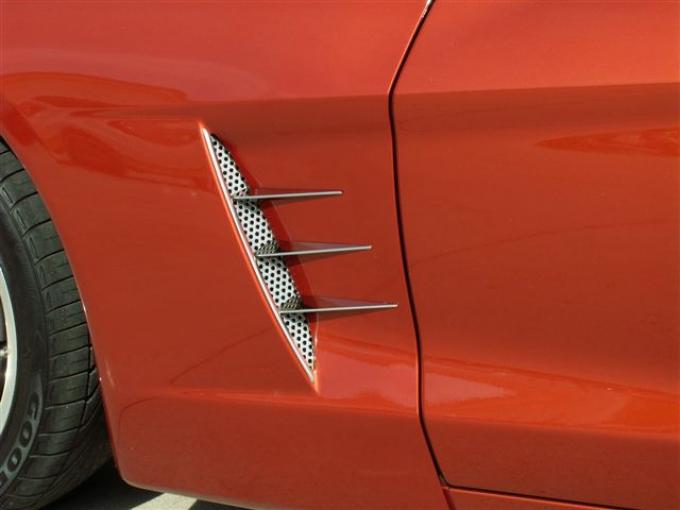 American Car Craft 2005-2013 Chevrolet Corvette Vent Spears w/Perforated Vents 8pc C6 042047