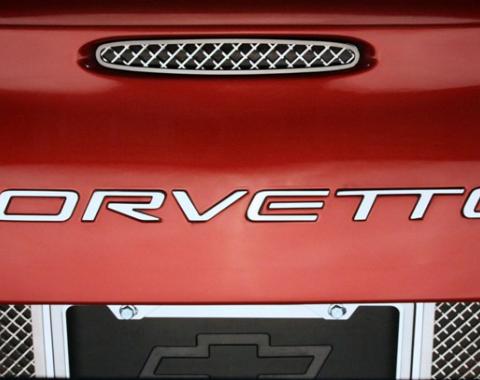 Rear Bumper Letters Polished Corvette GM Licensed