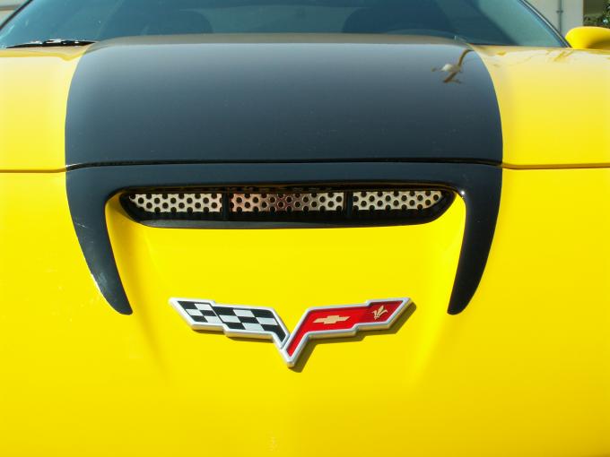 American Car Craft 2006-2013 Chevrolet Corvette Hood Vent Grilles Perforated Z06 042056