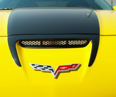 American Car Craft 2006-2013 Chevrolet Corvette Hood Vent Grilles Perforated Z06 042056