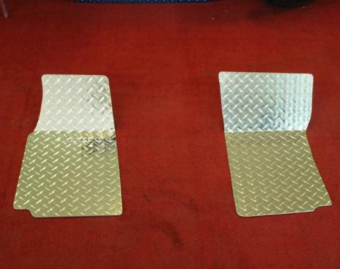 American Car Craft Floor Mats Diamond Plate 2pc 011001