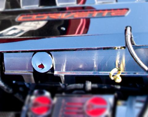 American Car Craft 2008-2019 Chevrolet Corvette Lower Fuel Rail Covers Satin Oil Fill Version 053054