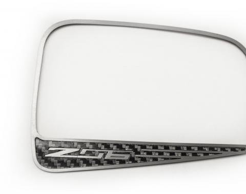 American Car Craft 2015-2019 Chevrolet Corvette Carbon Fiber Side View Mirror Trim C7 Z06 052118