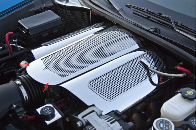 Corvette Plenum Cover Perforated Low Profile Illuminated 2006-2013 Z06 only 043091