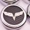 C6 2005-2013 Chevrolet Corvette Cap Cover Set, Executive Series W/Crossed Flags, 6pc (Manual Trans) | Blue Carbon Fiber