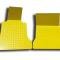 American Car Craft Floor Mat Diamond Plate Yellow Show Mat 2pc 031005