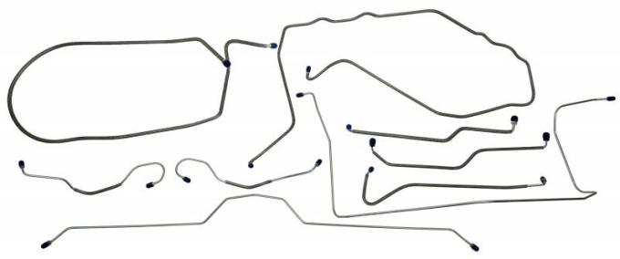 Shafers Classic Reproductions 1974 Chevrolet Corvette Full Brake Line Set CBL916