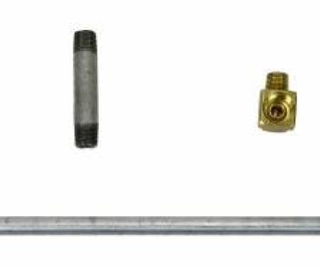 Shafers Classic Reproductions 1962 Chevrolet Corvette Gas Lines (Pump To Carb), Stainless Steel GLK907S