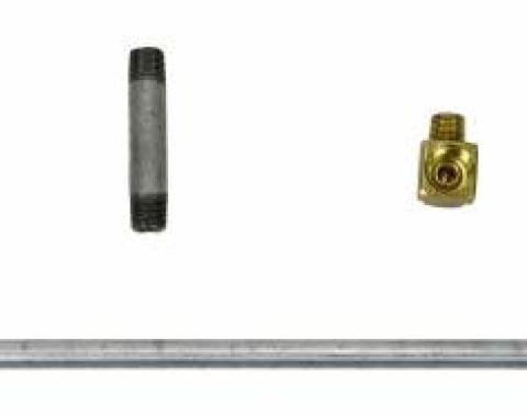 Shafers Classic Reproductions 1962 Chevrolet Corvette Gas Lines (Pump To Carb), Stainless Steel GLK907S