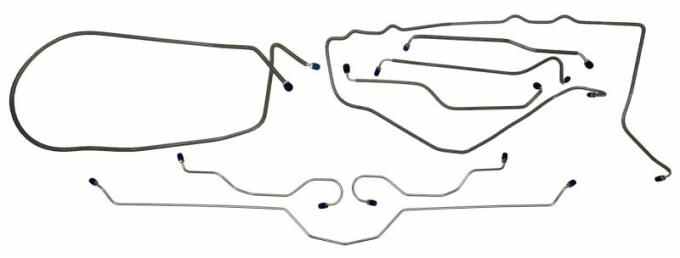 Shafers Classic Reproductions 1975 Chevrolet Corvette Full Brake Line Set CBL918