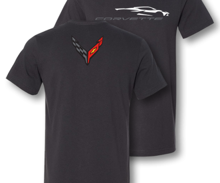 Corvette C8 Next Generation Gesture T-Shirt Dark Gray