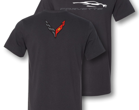 Corvette C8 Next Generation Gesture T-Shirt Dark Gray